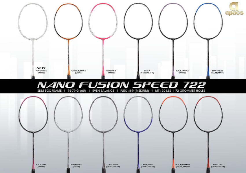 Apacs Nano Fusion Speed 722  - A Recommended Badminton Racket