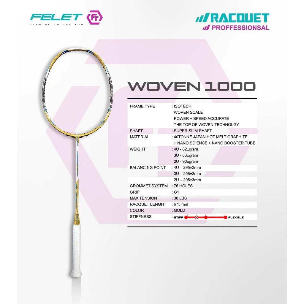 Felet Woven 1000 Badminton Racket