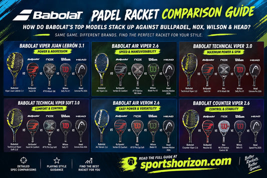 Babolat Padel Racket Comparison - Babolat vs Bullpadel, Nox, Wilson and Head