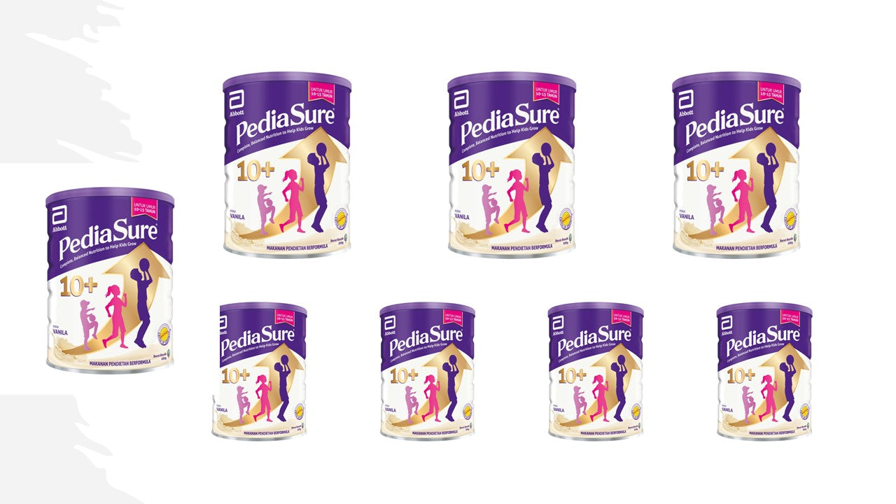 Pediasure Chart 8 Cans x Abbott Pediasure Optiheight Increase Height 10-15 Yrs Old ...