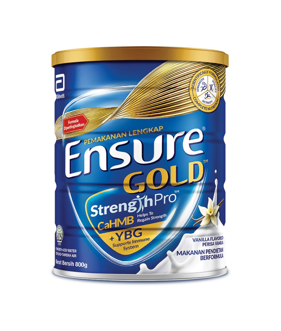 4 Cans x Abbott Ensure Gold for Middle-Age & Elderly (800g) FREE Shipping (4 Flavor Options)