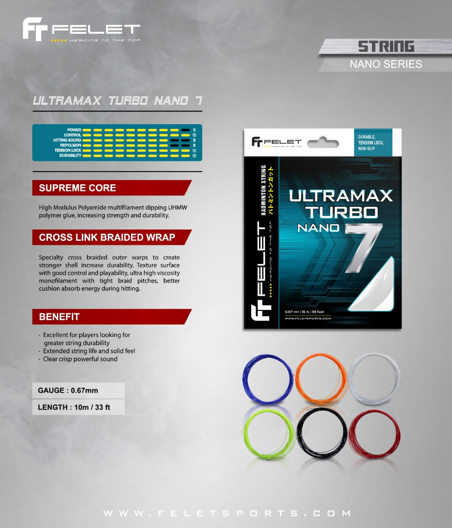 Felet Ultramax Turbo Nano 7 - 190 Points for Redemption
