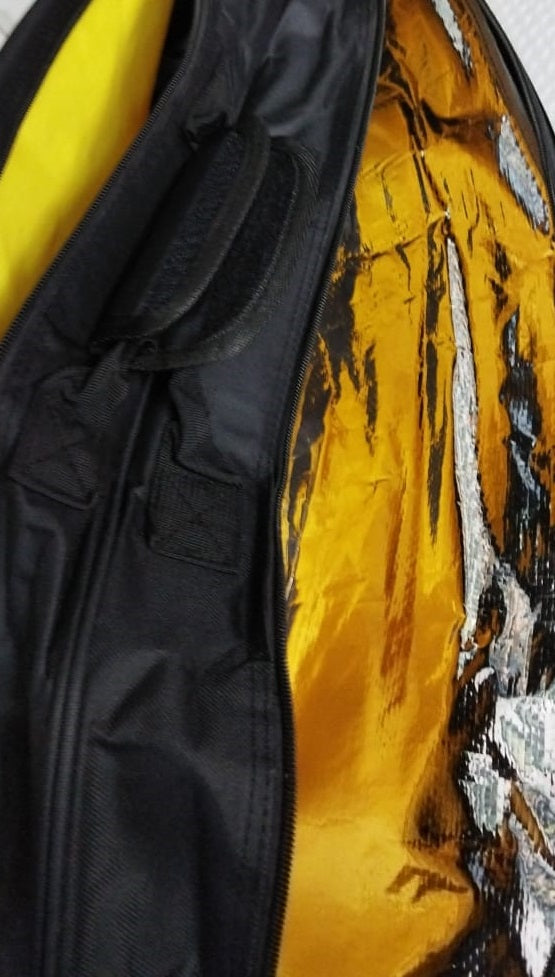 Apacs 2-Compartment Half-Thermal Bag (Black/White)