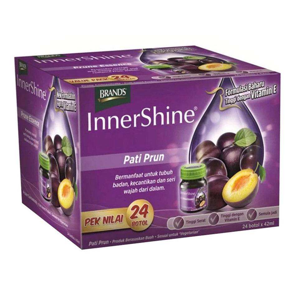 BRAND'S InnerShine Prune Essence pour le bien-être et l'immunité 42 ml x 24 flacons